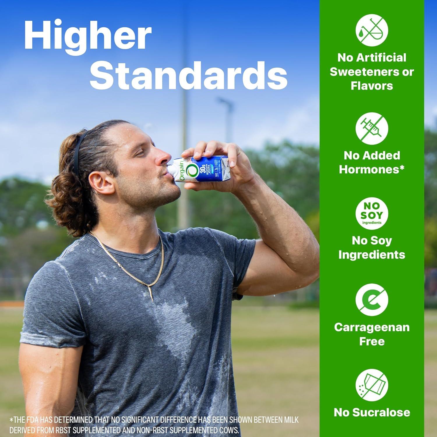image:imageOrgain 30g High Protein Shake Dairy Isolate Milk Protein Chocolate Fudge 5g BCAAs 1g Sugar Per Serving Meal Replacement Ready to Drink Keto Friendly GlutenFree 11 Fl Oz Pack of 12Vanilla