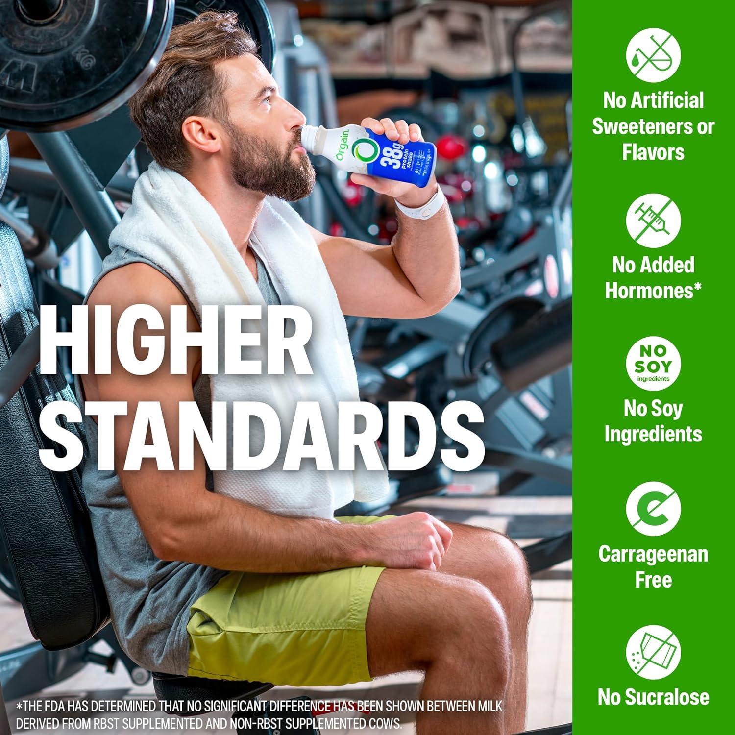 image:imageOrgain 30g High Protein Shake Dairy Isolate Milk Protein Chocolate Fudge 5g BCAAs 1g Sugar Per Serving Meal Replacement Ready to Drink Keto Friendly GlutenFree 11 Fl Oz Pack of 12Vanilla