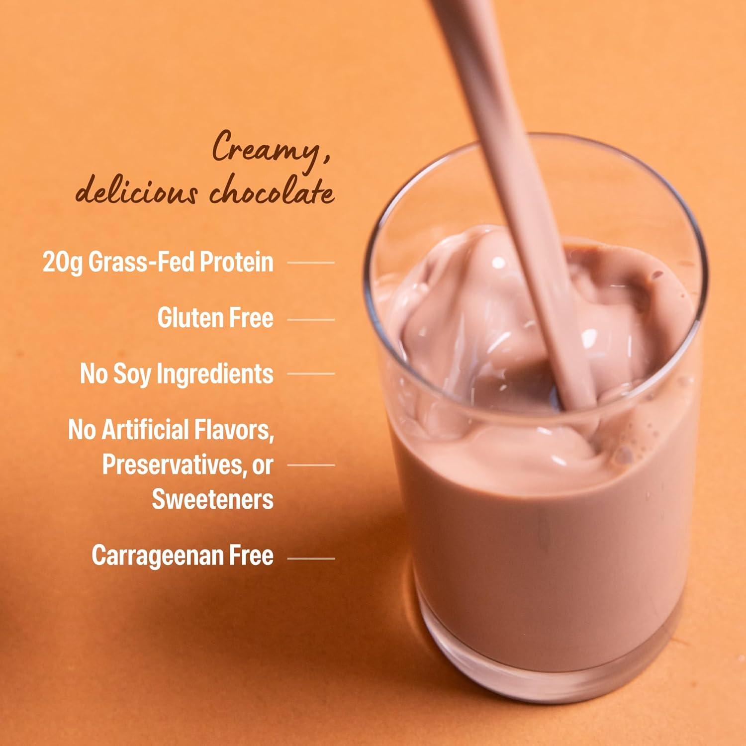 image:imageOrgain Clean Protein Shake Grass Fed Dairy Creamy Chocolate Fudge 20g Whey High Protein Kosher Ready to Drink Low Net Carbs Gluten Free No Soy Ingredients 11 Fl Oz Pack of 12Creamy Chocolate Fudge