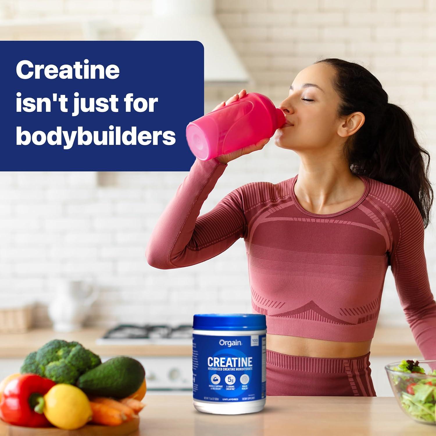 image:imageOrgain Creatine Monohydrate Micronized Powder 100 Servings Unflavored Supports Muscle Growth Post Workout Recovery and Brain Health No Artificial Additives for Men amp Women Packaging May Vary11 Pound Pack of 2