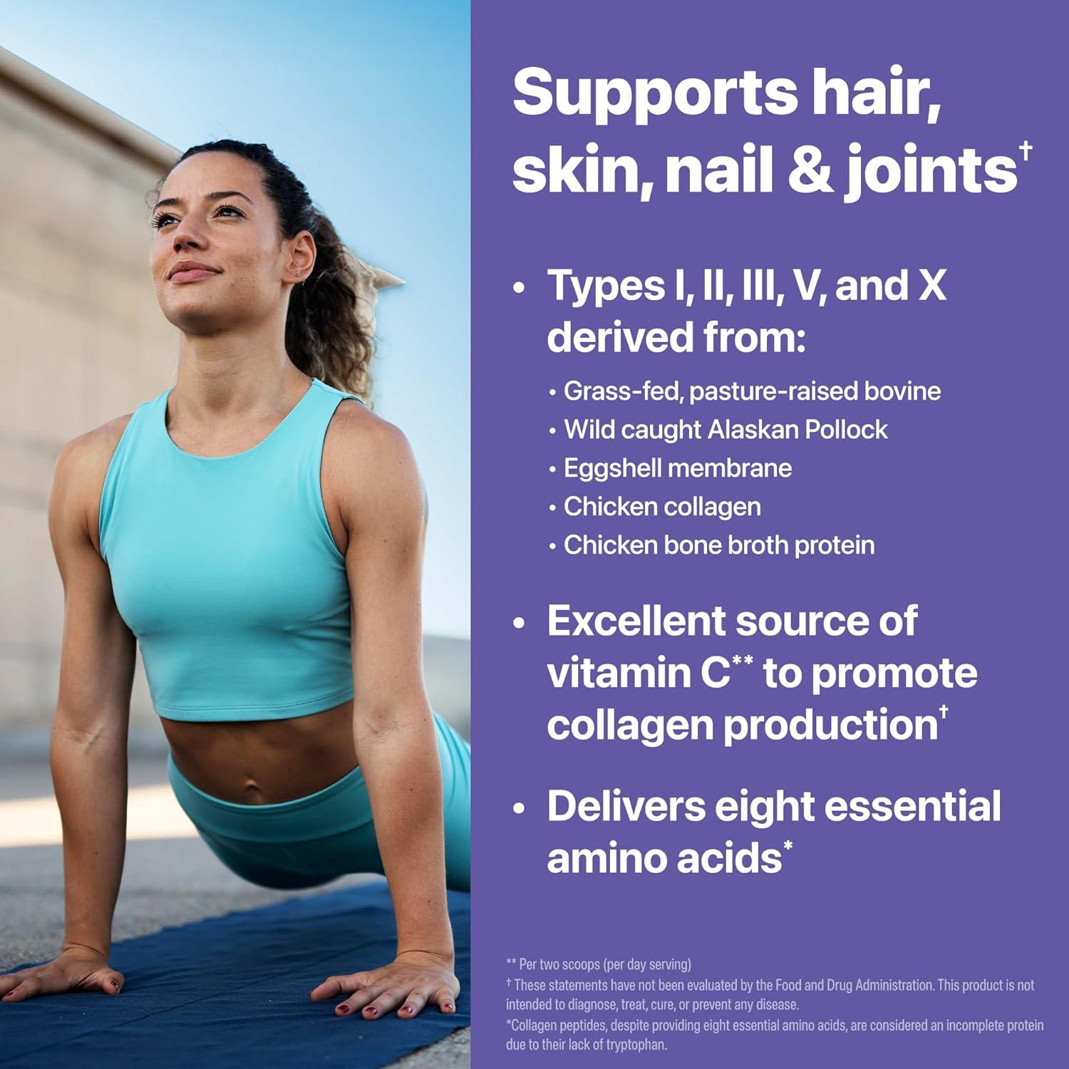 image:imageOrgain Hydrolyzed Multi Collagen Powder for Women amp Men 20g Collagen Supports Hair Skin Nail amp Joint Health Type I II III V X Vitamin C amp Amino Acids NonGMO Unflavored 21 Servings 15oz