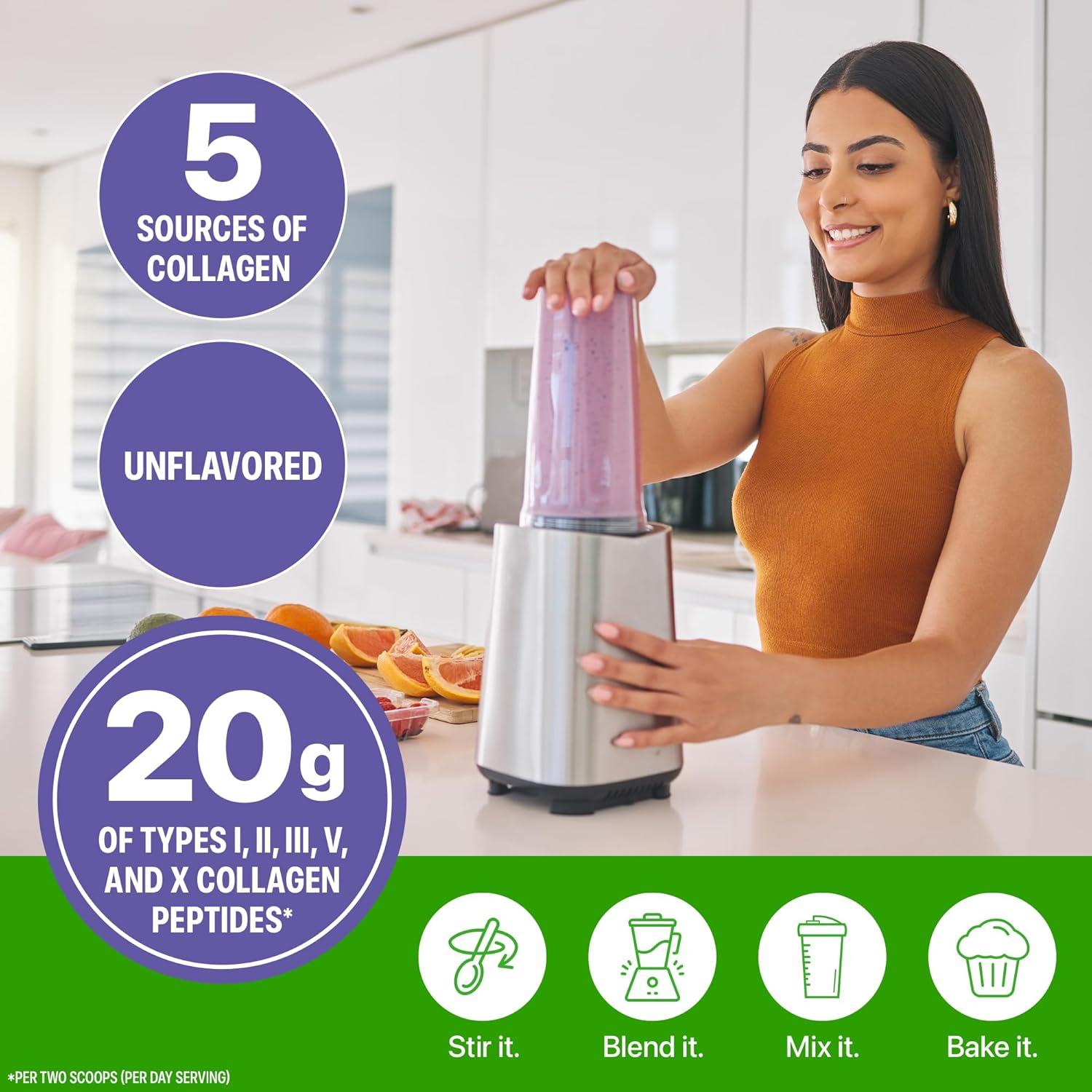 image:imageOrgain Hydrolyzed Multi Collagen Powder for Women amp Men 20g Collagen Supports Hair Skin Nail amp Joint Health Type I II III V X Vitamin C amp Amino Acids NonGMO Unflavored 21 Servings 15oz