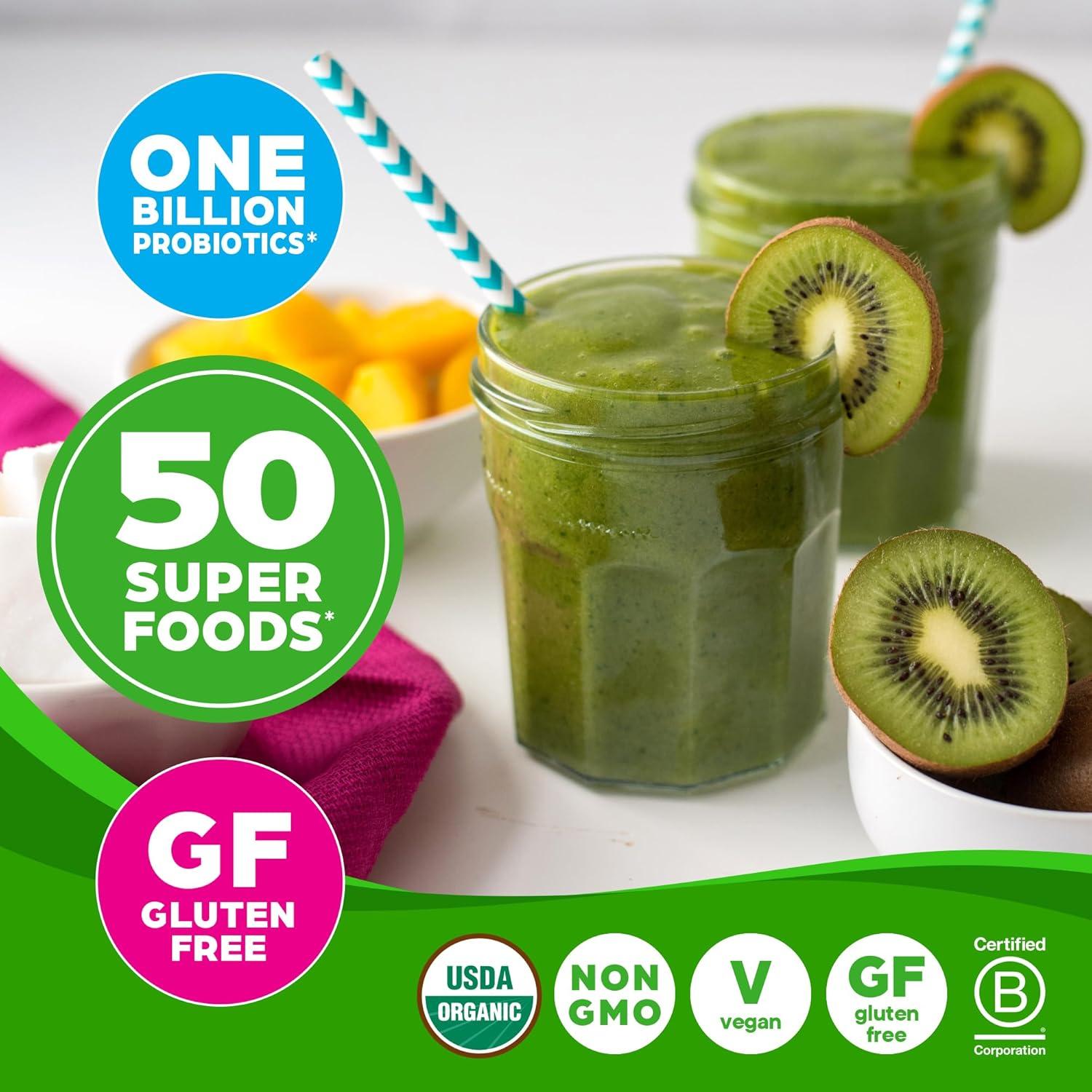 image:imageOrgain Organic Greens Powder 50 Superfoods Berry 1 Billion Probiotics for Digestive Health Antioxidants Vegan PlantBased GlutenFree NonGMO Green Juice amp Smoothie Drink Mix 062lbOriginal