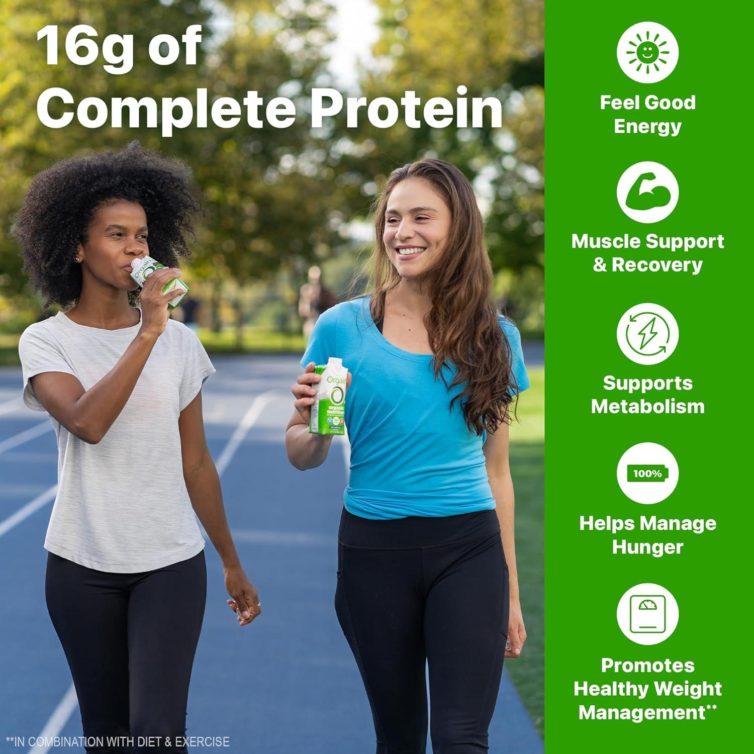 image:imageOrgain Organic Nutritional Protein Shake Strawberries amp Cream 16g Grass Fed Whey Protein Meal Replacement 20 Vitamins amp Minerals Fruits amp Vegetables Gluten Free NonGMO 11 Fl Oz 12 PackVariety Pack