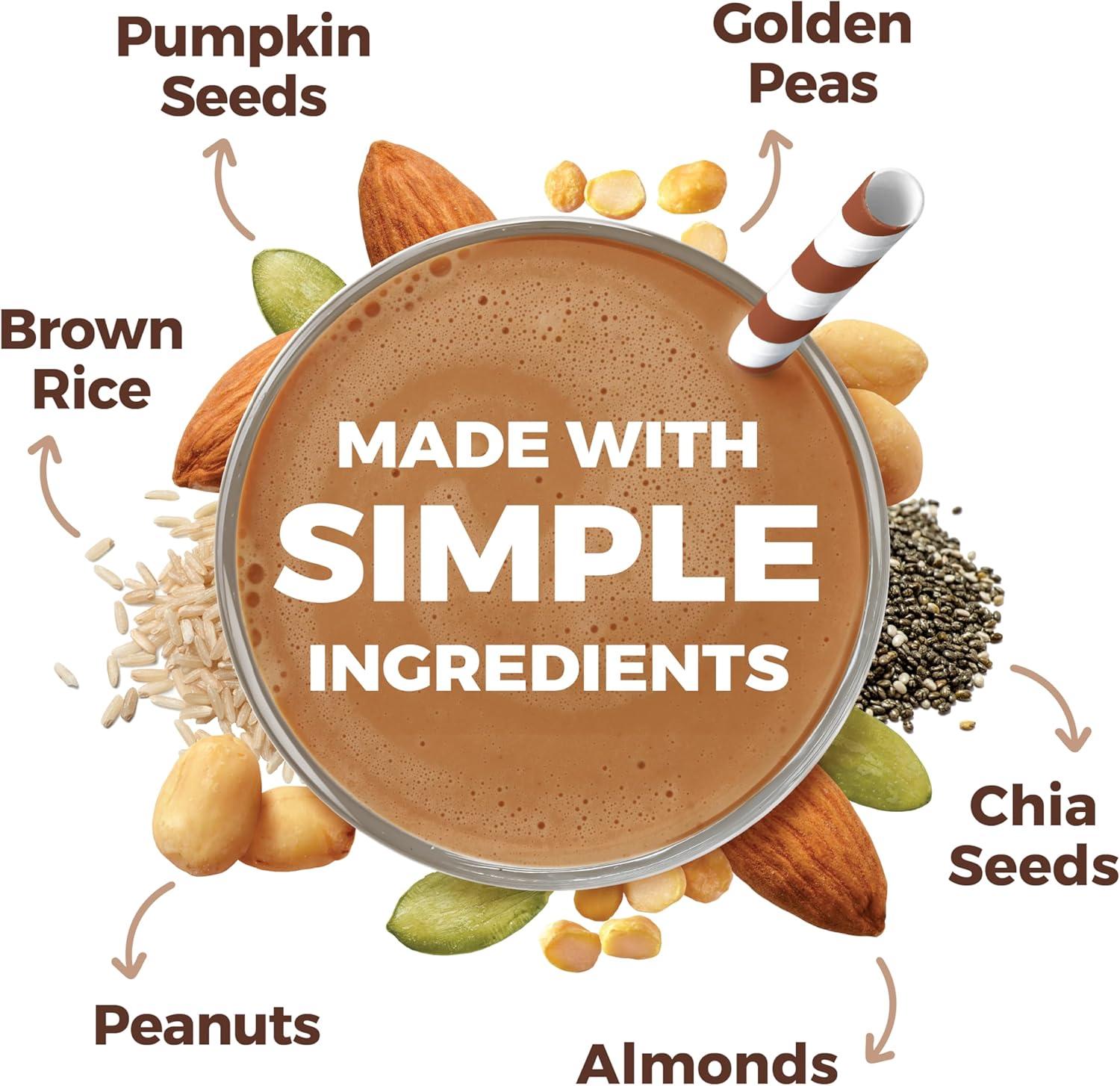 image:imageOrgain Organic Simple Vegan Protein Powder Vanilla 20g Plant Based Protein Made with less Ingredients No Artificial Sweeteners Gluten Free No Dairy or Lactose 125 lb Packaging May VaryChocolate