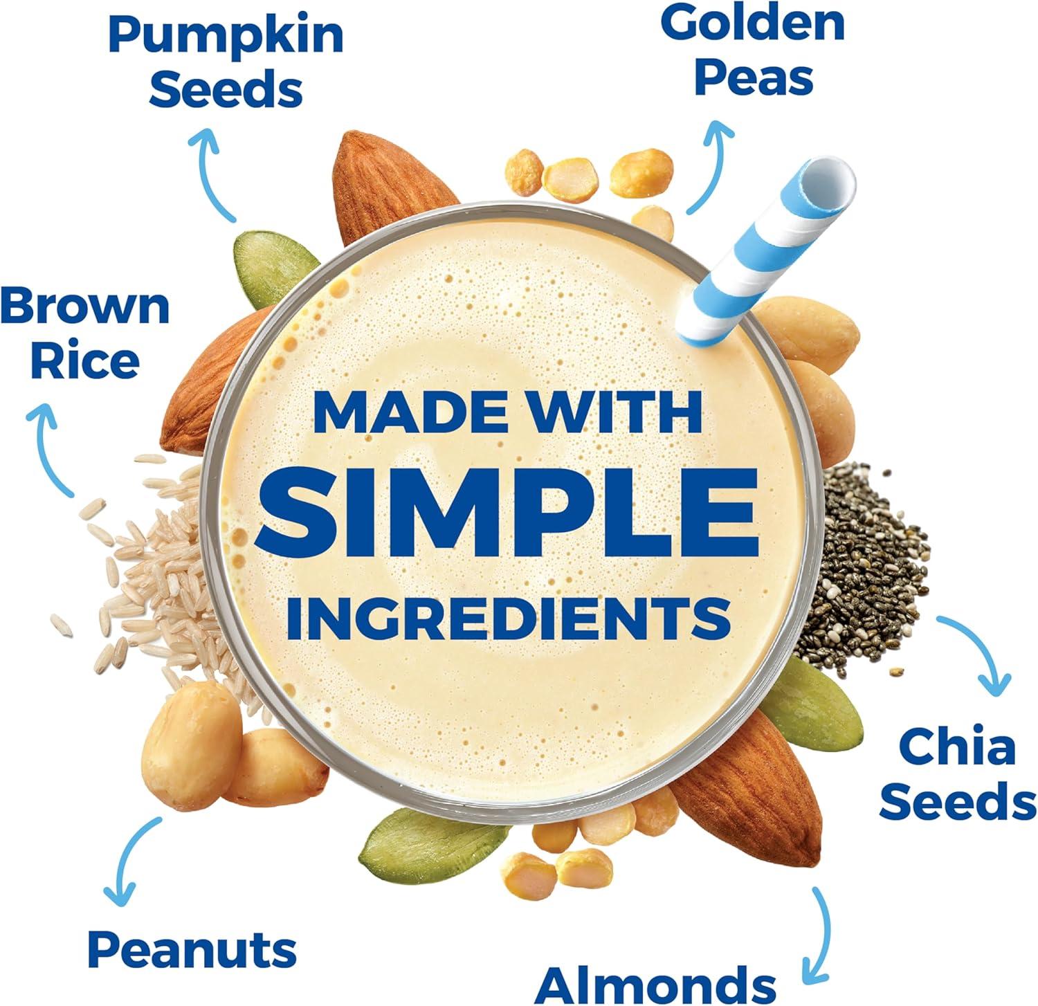 image:imageOrgain Organic Simple Vegan Protein Powder Vanilla 20g Plant Based Protein Made with less Ingredients No Artificial Sweeteners Gluten Free No Dairy or Lactose 125 lb Packaging May VaryVanilla