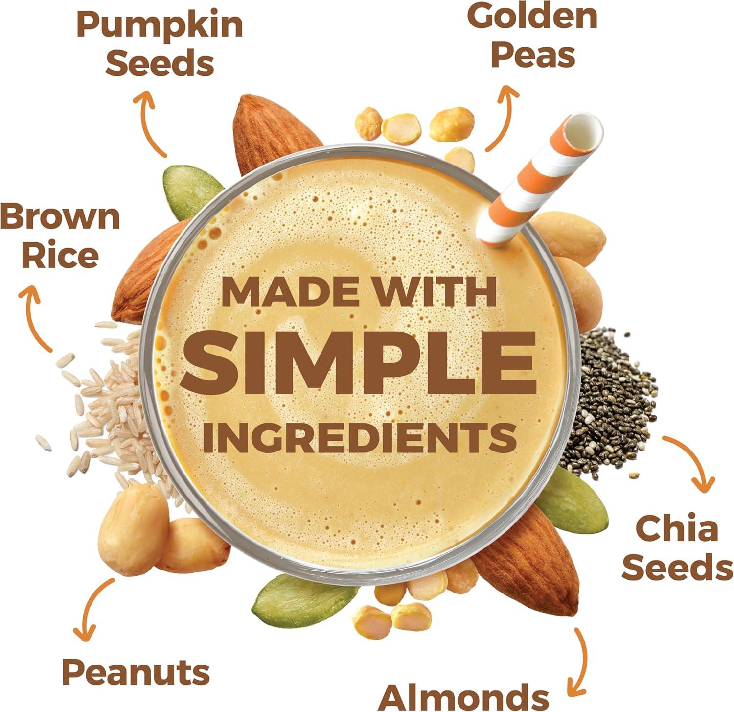 image:imageOrgain Organic Simple Vegan Protein Powder Vanilla 20g Plant Based Protein Made with less Ingredients No Artificial Sweeteners Gluten Free No Dairy or Lactose 125 lb Packaging May VaryPeanut Butter