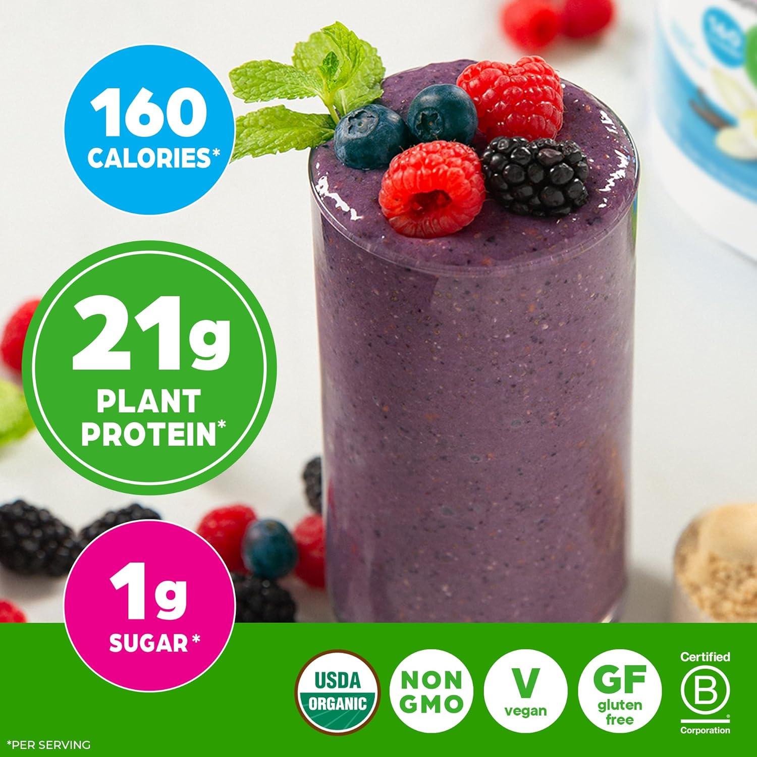 image:imageOrgain Organic Vegan Protein 50 Superfoods Powder Vanilla Bean 21g Plant Based Protein 8g Prebiotic Fiber No Lactose Ingredients Gluten Free No Added Sugar 112 lb Packaging May VaryVanilla Bean