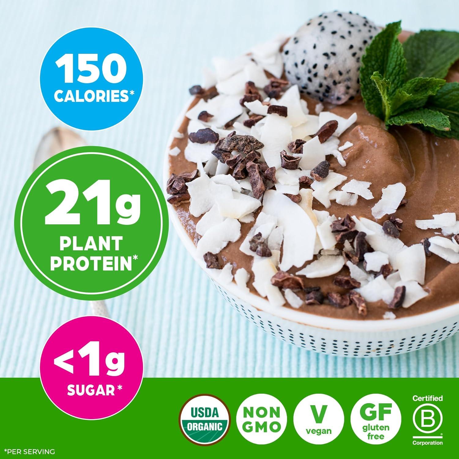 image:imageOrgain Organic Vegan Protein Powder Cookies amp Cream 21g Plant Based Protein 7g Prebiotic Fiber Low Net Carb No Lactose Ingredients No Added Sugar NonGMO For Shakes amp Smoothies 203 lbCreamy Chocolate Fudge