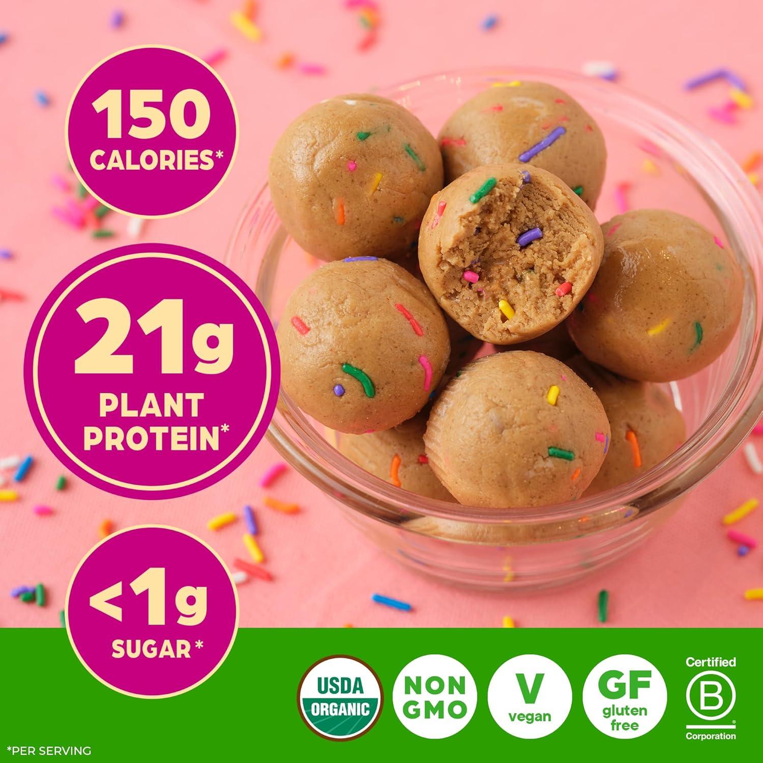 image:imageOrgain Organic Vegan Protein Powder Strawberries amp Cream 21g Plant Based Protein 4g Prebiotic Fiber Low Net Carb No Lactose Ingredients No Added Sugar NonGMO For Shakes amp Smoothies 203 lbBirthday Cake