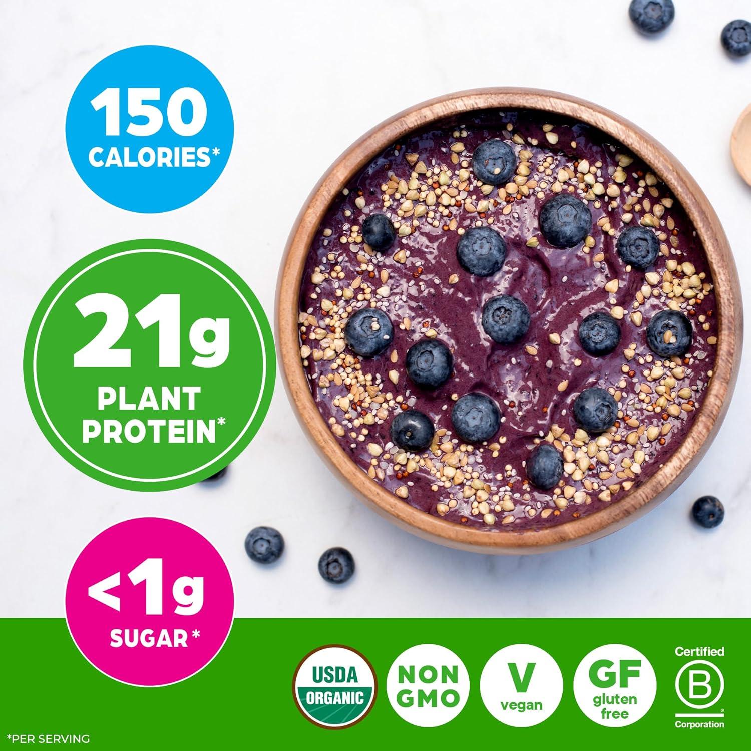 image:imageOrgain Organic Vegan Protein Powder Strawberries amp Cream 21g Plant Based Protein 4g Prebiotic Fiber Low Net Carb No Lactose Ingredients No Added Sugar NonGMO For Shakes amp Smoothies 203 lbVanilla Bean