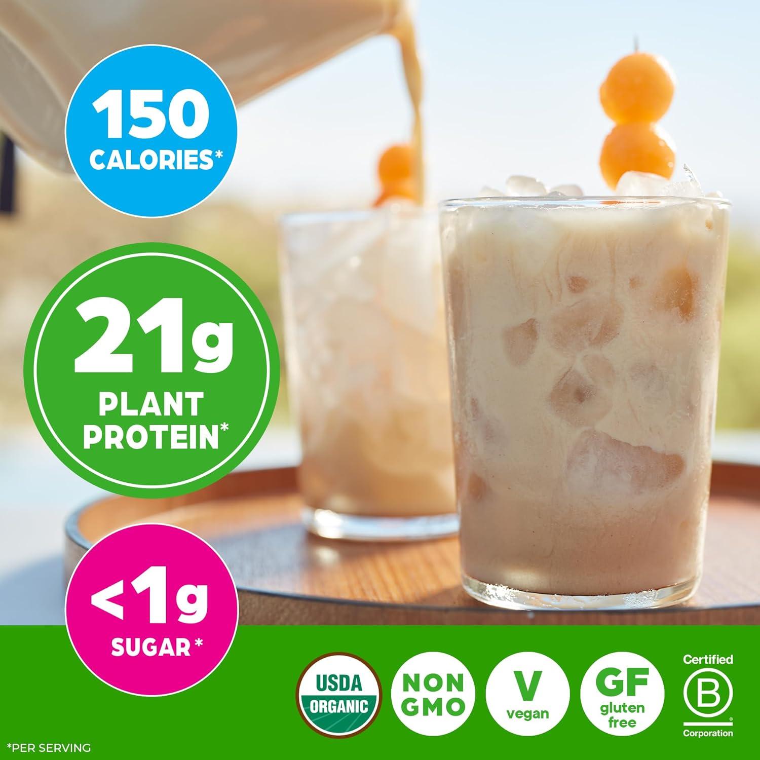 image:imageOrgain Organic Vegan Protein Powder Strawberries amp Cream 21g Plant Based Protein 4g Prebiotic Fiber Low Net Carb No Lactose Ingredients No Added Sugar NonGMO For Shakes amp Smoothies 203 lbHorchata