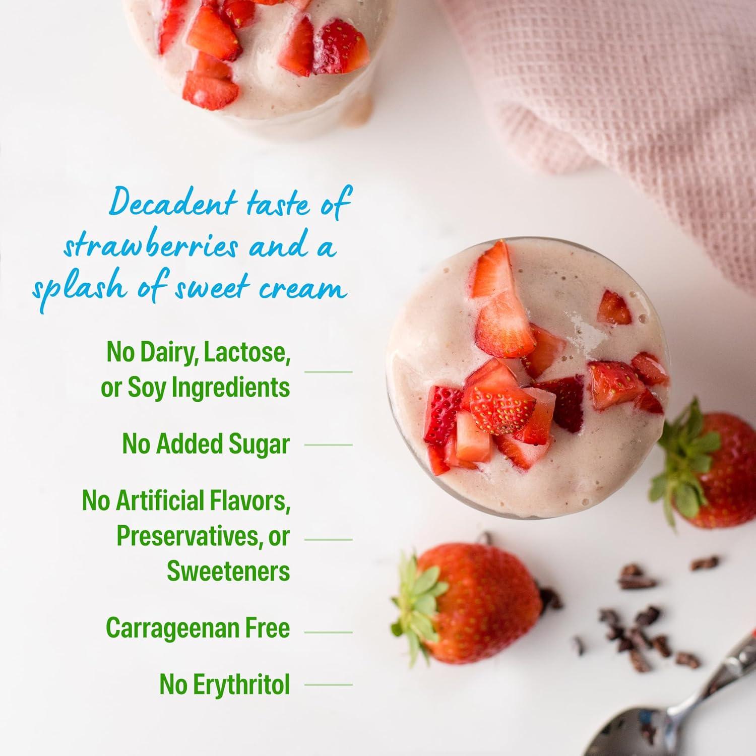 image:imageOrgain Organic Vegan Protein Powder Strawberries amp Cream 21g Plant Based Protein 4g Prebiotic Fiber Low Net Carb No Lactose Ingredients No Added Sugar NonGMO For Shakes amp Smoothies 203 lbStrawberries Cream