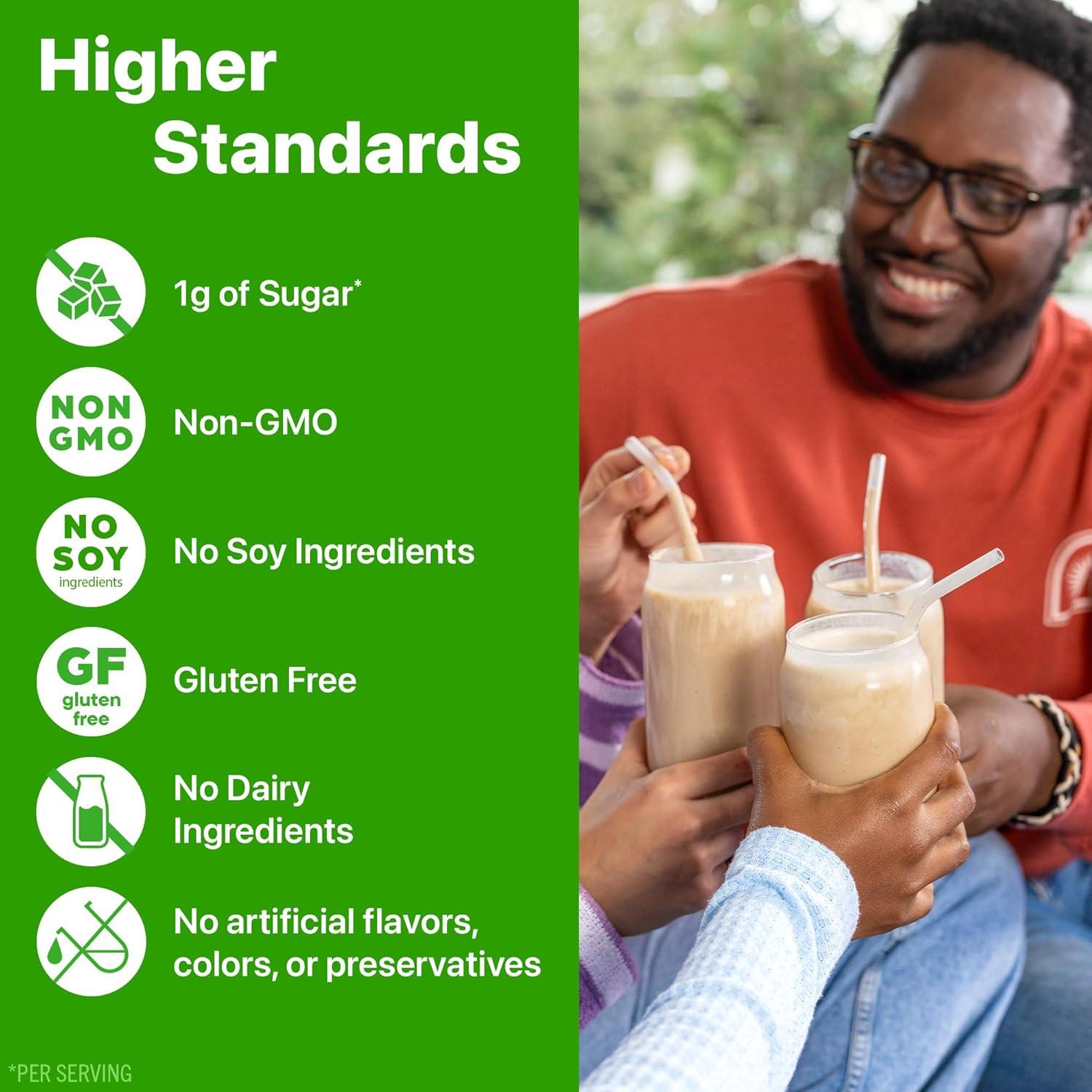image:imageOrgain X Justins Organic Vegan Nut Butter Protein Powder Peanut Butter 20g Plant Protein 2g Sugar Gluten Free No Dairy Soy Ingredients or Artificial Flavors 117 lbVanilla Almond Butter