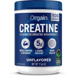 image:imageOrgain Creatine Monohydrate Micronized Powder 100 Servings Unflavored Supports Muscle Growth Post Workout Recovery and Brain Health No Artificial Additives for Men amp Women Packaging May Vary11 Pound Pack of 1