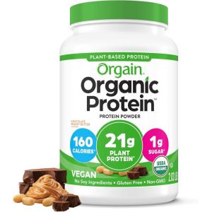 image:imageOrgain Organic Vegan Protein Powder Chocolate Peanut Butter  21g Plant Protein 6g Prebiotic Fiber Low Net Carb No Lactose Ingredients No Added Sugar NonGMO For Shakes amp Smoothies 203 lbChocolate Peanut Butter