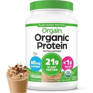 image:imageOrgain Organic Vegan Protein Powder Cookies amp Cream  21g Plant Based Protein 7g Prebiotic Fiber Low Net Carb No Lactose Ingredients No Added Sugar NonGMO For Shakes amp Smoothies 203 lbIced Coffee